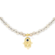 Load image into Gallery viewer, Good Fortune Tiny Gemstone Necklace
