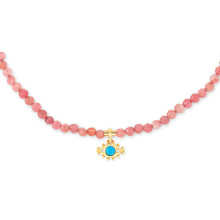 Load image into Gallery viewer, Protection Tiny Gemstone Necklace
