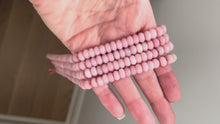 Load and play video in Gallery viewer, Pink Opal Rondelle Bead Necklace
