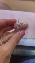 Load and play video in Gallery viewer, Pink Rhodochrosite Heart Pendant
