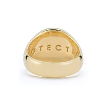 Load image into Gallery viewer, Protection Evil Eye Signet Ring-Emerald
