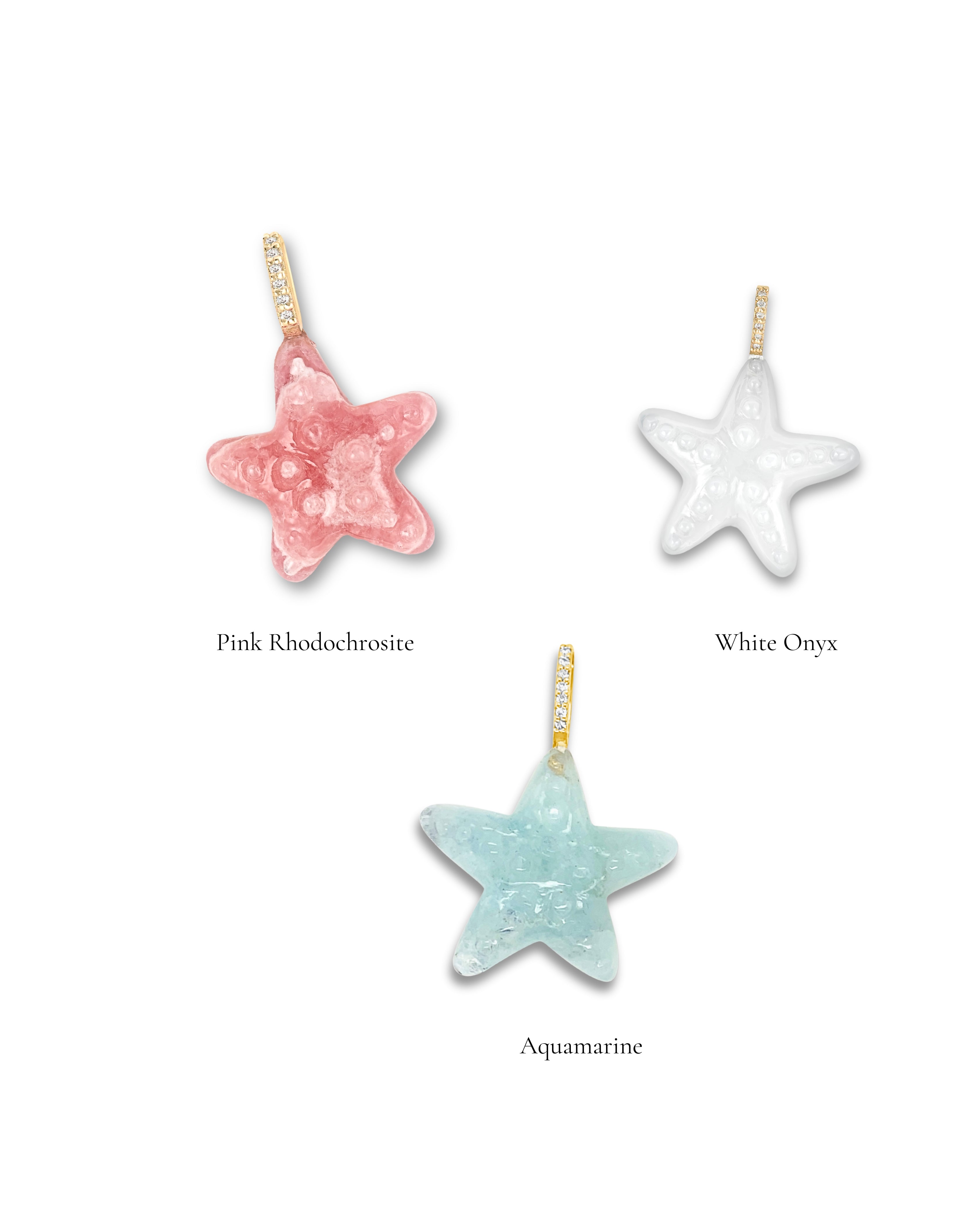 sea star shell pendants