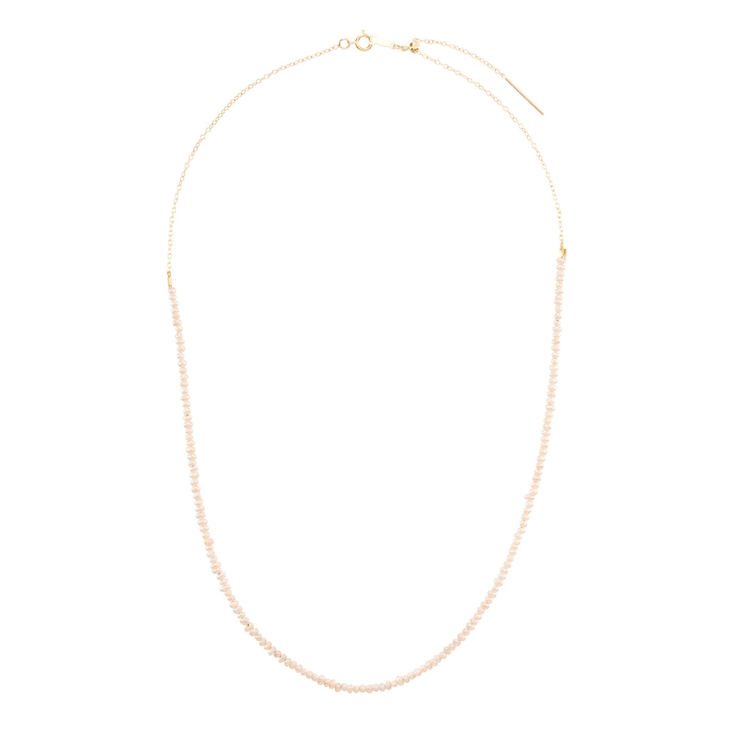 tiny gem-pearl necklace