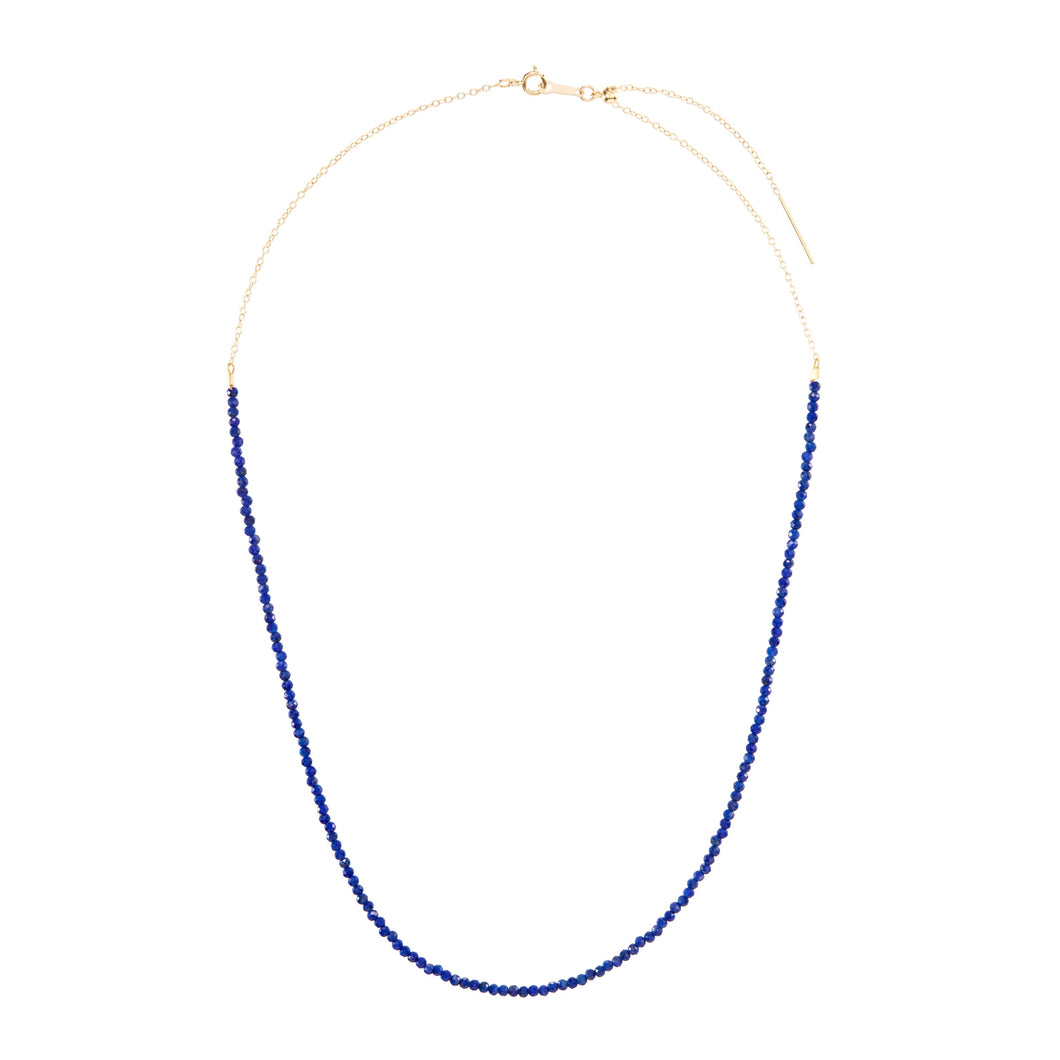 tiny gem lapis necklace