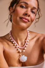 Load image into Gallery viewer, Extra Large White Onyx Scallop Shell Pendant
