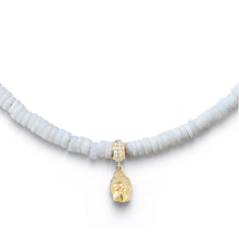 Load image into Gallery viewer, White Opal Necklace- Buddha Charm
