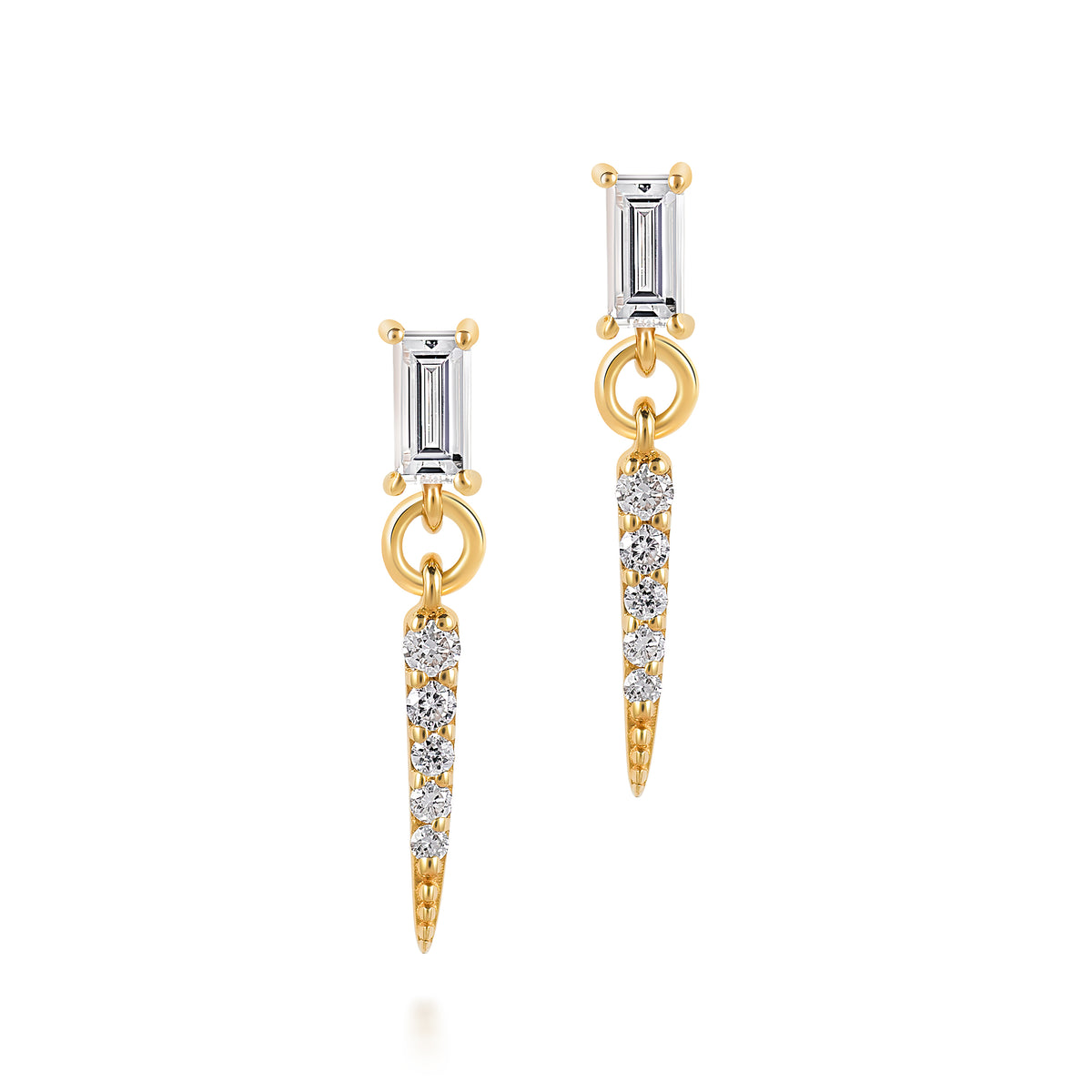 Diamond Drop Earrings 