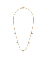 Load image into Gallery viewer, Triple Stone Station Necklace
