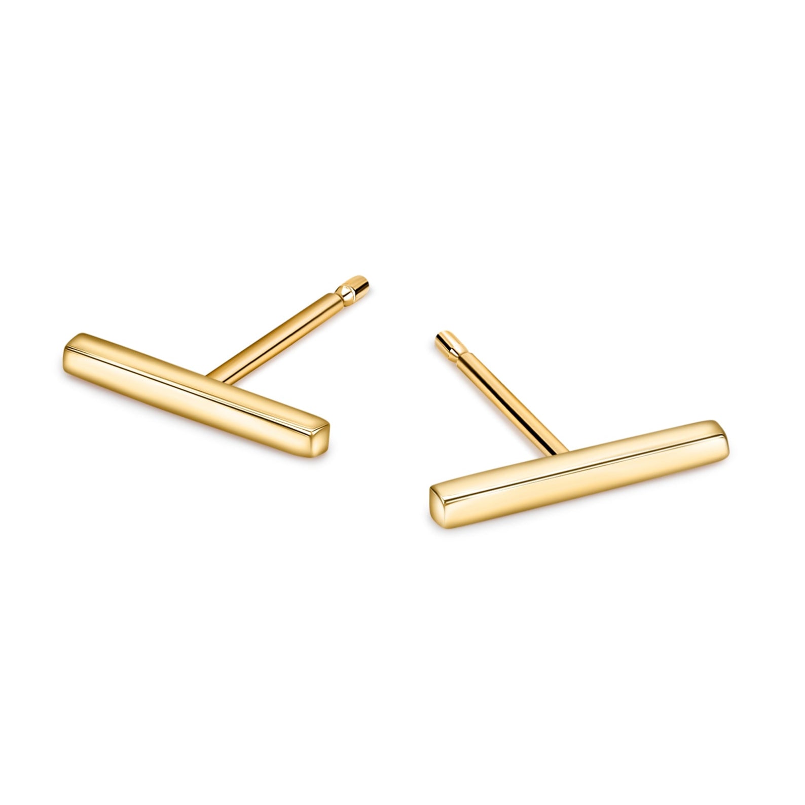 Gold Bar Earrings