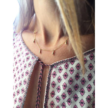 Load image into Gallery viewer, Faceted Drop Station Necklace
