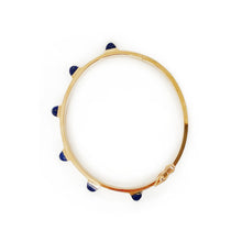 Load image into Gallery viewer, Lapis Pyramid Bracelet
