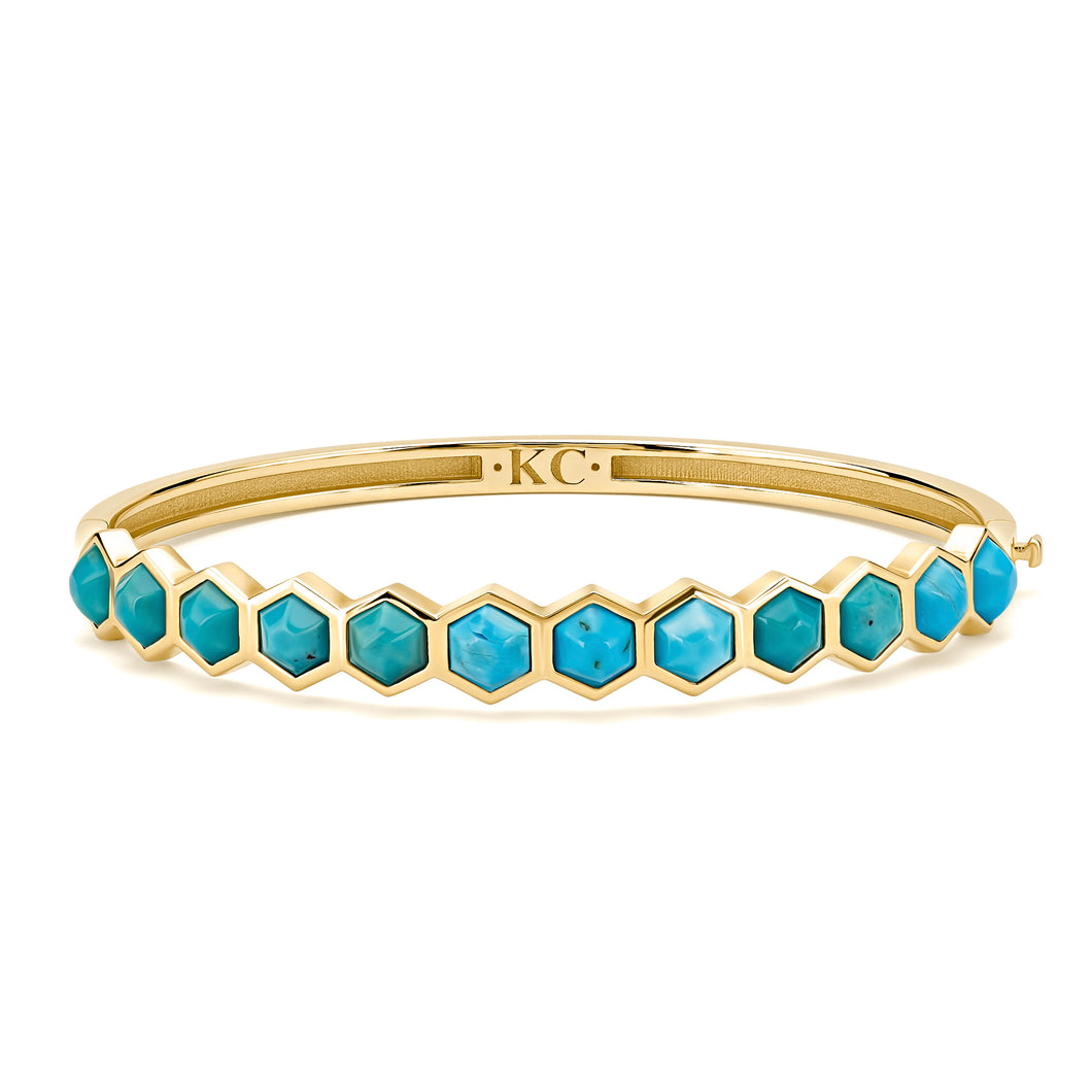 Turquoise Hex Bracelet